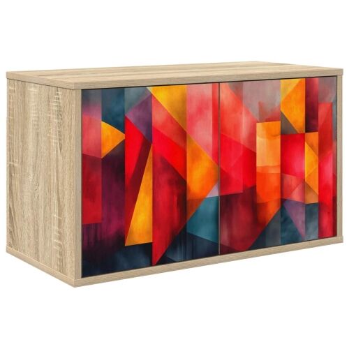 TV ormar za montažu na zid HEESCH 69 x 33 x 40 cm Hrast sonoma - Hrast sonoma Tiskanje boja Cijena