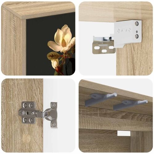 TV ormar za montažu na zid BREMEN 69 x 33 x 40 cm Hrast sonoma - Hrast sonoma Magnolijski uzorak Cijena