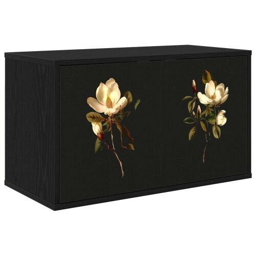 TV ormar za montažu na zid BREMEN 69 x 33 x 40 cm Crni hrast - Crni hrast Magnolijski uzorak Cijena
