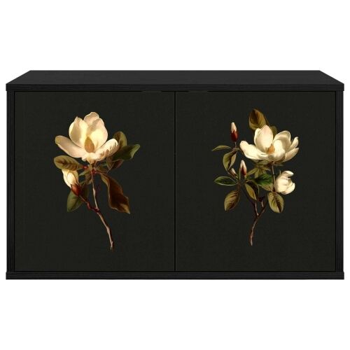 TV ormar za montažu na zid BREMEN 69 x 33 x 40 cm Crni hrast - Crni hrast Magnolijski uzorak Cijena