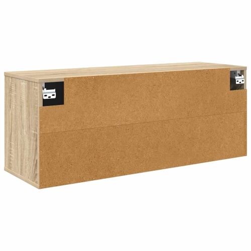 TV ormar za montažu na zid KIEL 102 x 33 x 40 cm Hrast sonoma - Hrast sonoma Tamni cvjetni uzorak Cijena