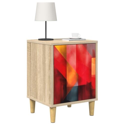 Noćni ormar HEESCH Hrast sonoma 36 x 33 x 50 cm - Tiskanje boja 1 Cijena