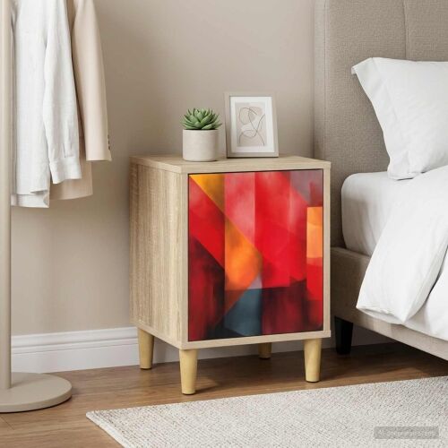 Noćni ormar HEESCH Hrast sonoma 36 x 33 x 50 cm - Tiskanje boja 1 Cijena