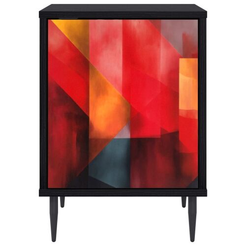 Noćni ormar HEESCH Crni hrast 36 x 33 x 51 cm Konstruirano drvo - Tiskanje boja 1 Cijena