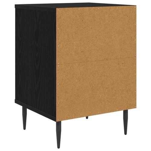 Noćni ormar BONN Crni hrast 36 x 33 x 51 cm Konstruirano drvo - Retro valni uzorak 1 Cijena
