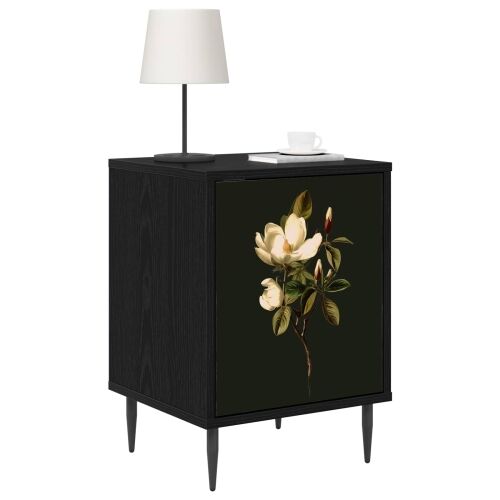 Noćni ormar BREMEN Crni hrast 36 x 33 x 51 cm Konstruirano drvo - Magnolijski uzorak 1 Cijena