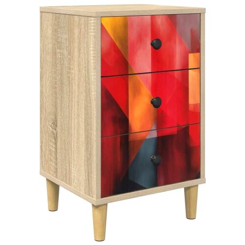 Noćni ormar HEESCH Hrast sonoma 36 x 33 x 60 cm - Tiskanje boja 1 Cijena