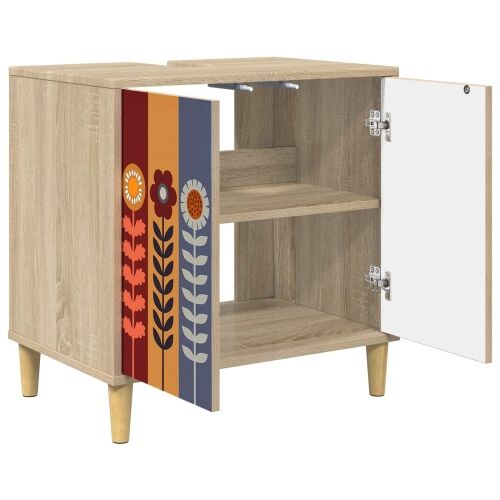 Kupaonski ormar ESSEN Sonoma 60 x 40 x 60 cm Konstruirano drvo - Uzorak suncokreta Cijena