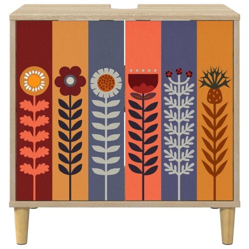 Kupaonski ormar ESSEN Sonoma 60 x 40 x 60 cm Konstruirano drvo - Uzorak suncokreta Cijena