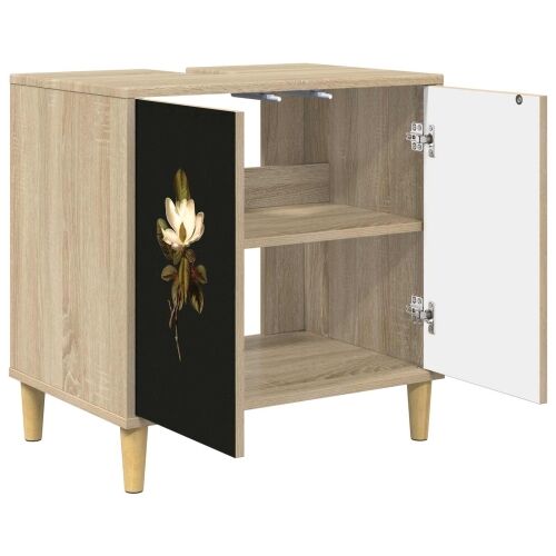 Kupaonski ormar BREMEN Sonoma 60 x 40 x 60 cm Konstruirano drvo - Magnolijski uzorak Cijena