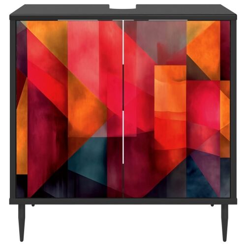 Kupaonski ormar HEESCH Crni hrast 60 x 40 x 61 cm - Tiskanje boja Cijena