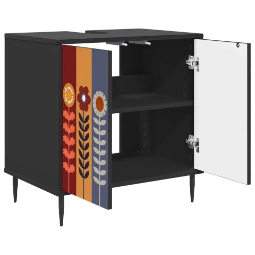Kupaonski ormar ESSEN Crni hrast 60 x 40 x 61 cm - Uzorak suncokreta Cijena