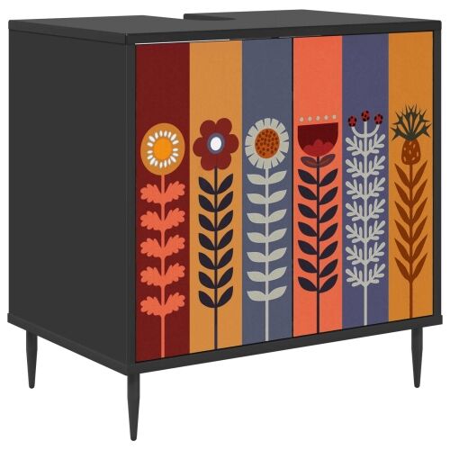 Kupaonski ormar ESSEN Crni hrast 60 x 40 x 61 cm - Uzorak suncokreta Cijena