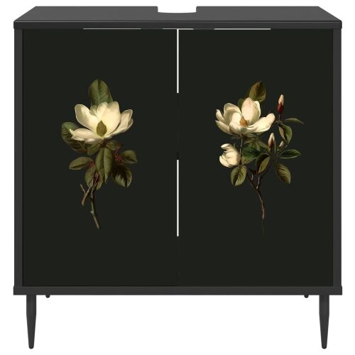 Kupaonski ormar BREMEN Crni hrast 60 x 40 x 61 cm - Magnolijski uzorak Cijena