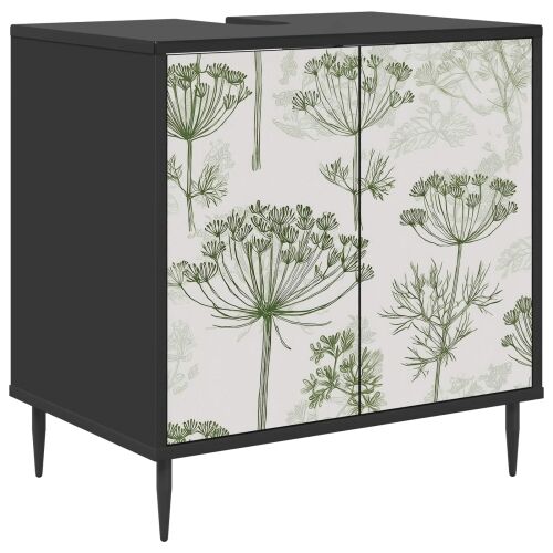Kupaonski ormar GOTHA Crni hrast 60 x 40 x 61 cm - Zeleni uzorak drveta Cijena