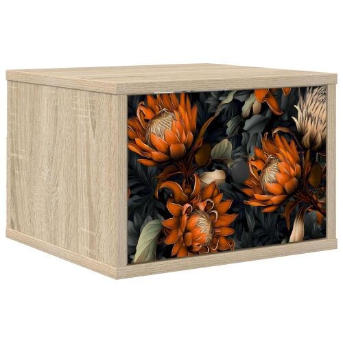 Wall-mounted noćni ormarić LOCHEM Hrast sonoma 36 x 33 x 25 cm - Hrast sonoma Narančasti uzorak 1 Cijena