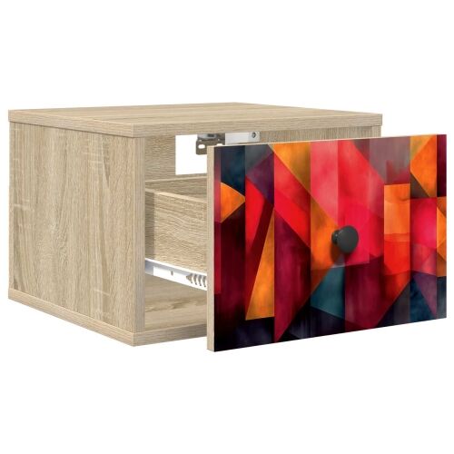 Wall-mounted noćni ormarić HEESCH Hrast sonoma 36 x 33 x 25 cm - Hrast sonoma Tiskanje boja 1 Cijena