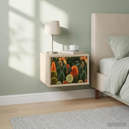 Wall-mounted noćni ormarić ZAANDAM 2 kom. Hrast sonoma - Hrast sonoma Print šume 2 Cijena