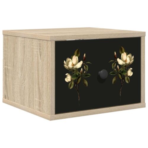 Wall-mounted noćni ormarić BREMEN Hrast sonoma 36 x 33 x 25 cm - Hrast sonoma Magnolijski uzorak 1 Cijena