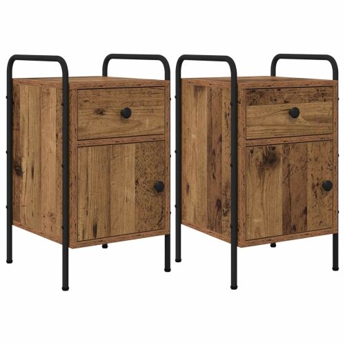 Noćni ormar 2 kom. Staro drvo 35 x 36,5 x 61 cm - Staro drvo 2 Cijena