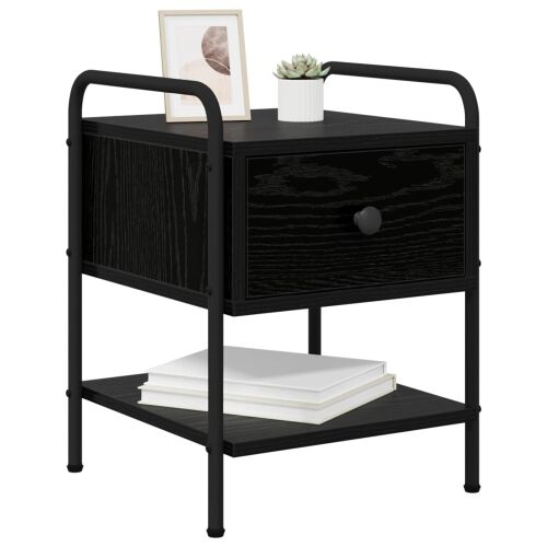 Noćni ormar Crni hrast 35 x 36,5 x 47 cm Konstruirano drvo - Crni hrast 1 Cijena