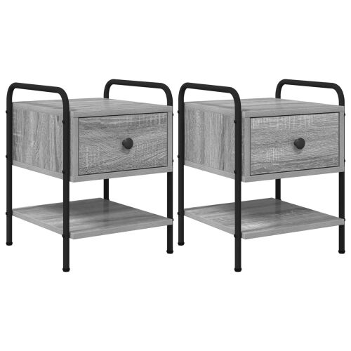 Noćni ormar 2 kom. Siva Sonoma 35 x 36,5 x 47 cm - Siva Sonoma 2 Cijena