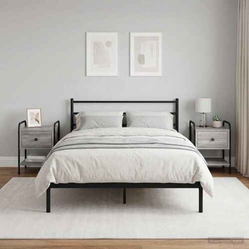 Noćni ormar 2 kom. Siva Sonoma 35 x 36,5 x 47 cm - Siva Sonoma 2 Cijena