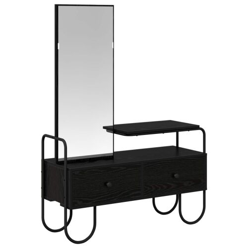 Toaletni stol Crni hrast 100 x 36,5 x 136 cm Konstruirano drvo - Crni hrast Cijena