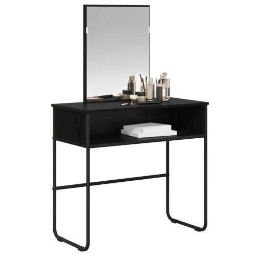 Toaletni stol Crni hrast 81 x 40 x 131 cm Konstruirano drvo - Crni hrast Cijena