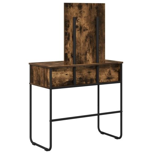 Toaletni stol Dimljeni hrast 81 x 40 x 131 cm Konstruirano drvo - Dimljeni hrast Cijena