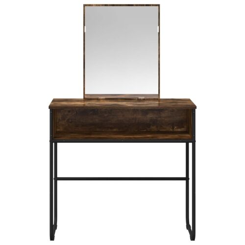 Toaletni stol Dimljeni hrast 81 x 40 x 131 cm Konstruirano drvo - Dimljeni hrast Cijena