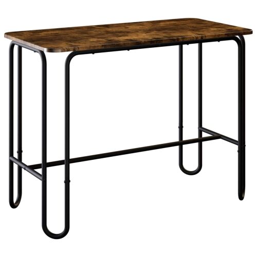 Stol za objedovanje 100 x 50 x 75 cm Konstruirano drvo - Dimljeni hrast Cijena