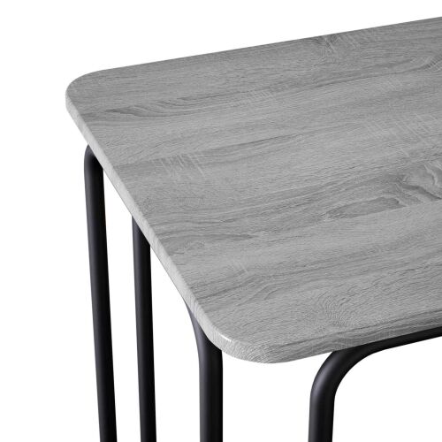 Stol za objedovanje 100 x 50 x 75 cm Konstruirano drvo - Siva Sonoma Cijena
