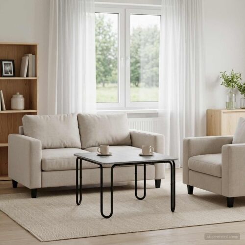 Stolić za kavu Siva Sonoma 59 x 59 x 45 cm Konstruirano drvo - Siva Sonoma 59 x 59 x 45 cm Cijena