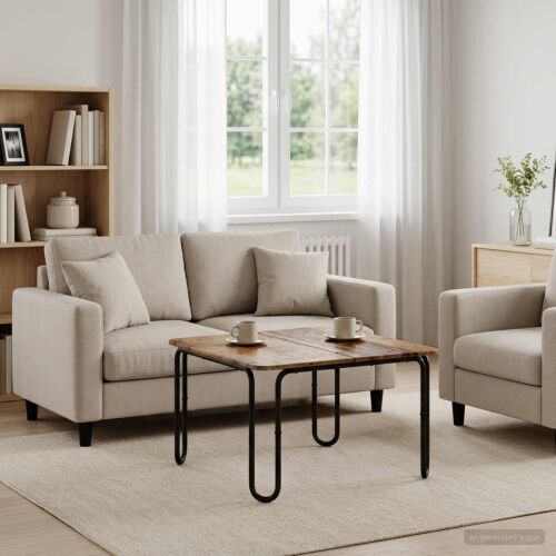 Stolić za kavu Staro drvo 59 x 59 x 45 cm Konstruirano drvo - Staro drvo 59 x 59 x 45 cm Cijena