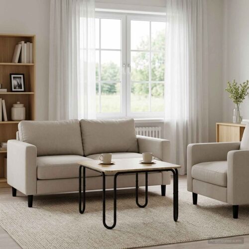 Stolić za kavu Hrast sonoma 100 x 100 x 45 cm Konstruirano drvo - Hrast sonoma 100 x 100 x 45 cm Cijena