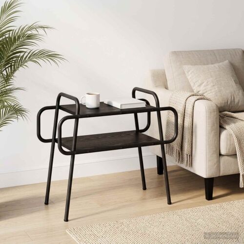 Stolić za kavu Crni hrast 60 x 30 x 51 cm Konstruirano drvo - Crni hrast 60 x 30 x 51 cm Cijena