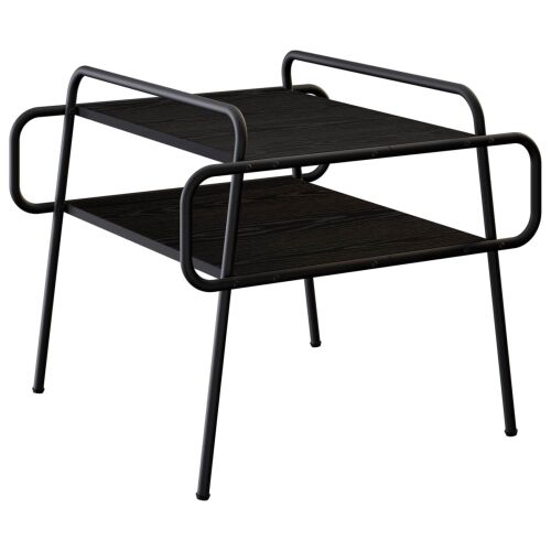 Stolić za kavu Crni hrast 60 x 60 x 51 cm Konstruirano drvo - Crni hrast 60 x 60 x 51 cm Cijena