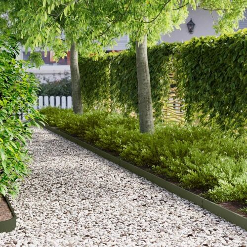 Ograda oko Travnjaka 10 kom. 103 x 10 cm Čelik Maslinastozelena - Maslinastozelena 10 10 cm Cijena