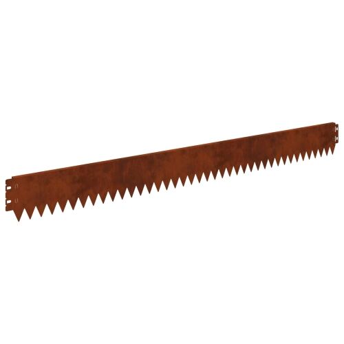 Ograda oko Travnjaka 10 kom. 103 x 10 cm Čelik Rđa - Otporni čelik 10 10 cm Cijena