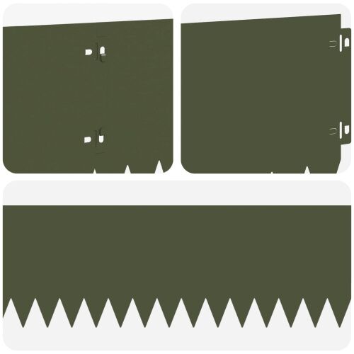 Ograda oko Travnjaka 20 kom. 103 x 20 cm Čelik Maslinastozelena - Maslinastozelena 20 20 cm Cijena