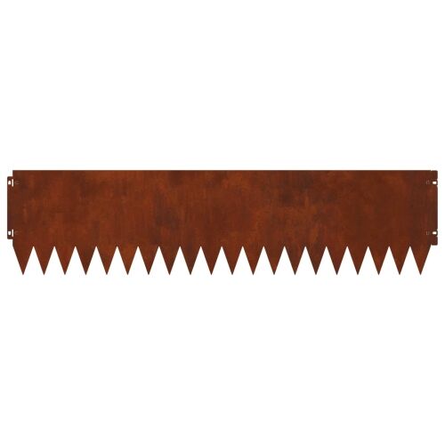 Ograda oko Travnjaka 10 kom. 103 x 25 cm Čelik Rđa - Otporni čelik 10 25 cm Cijena
