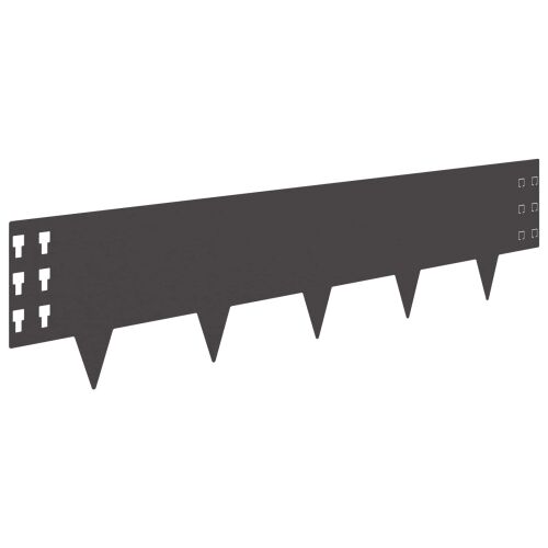 Ograda oko Travnjaka 30 kom. 100 x 25 cm Čelik Crna - Crna 30 25 cm Cijena
