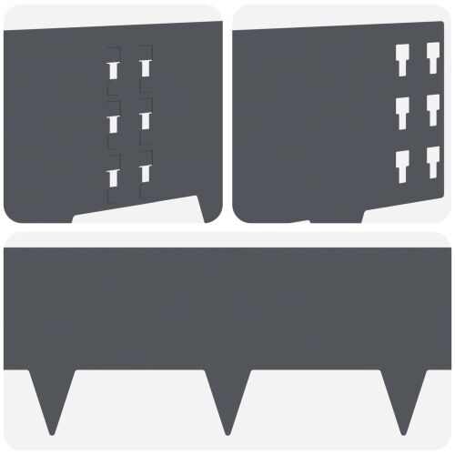Ograda oko Travnjaka 30 kom. 100 x 25 cm Čelik Antracit - Antracit 30 25 cm Cijena