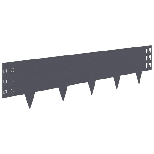 Ograda oko Travnjaka 30 kom. 100 x 25 cm Čelik Antracit - Antracit 30 25 cm Cijena