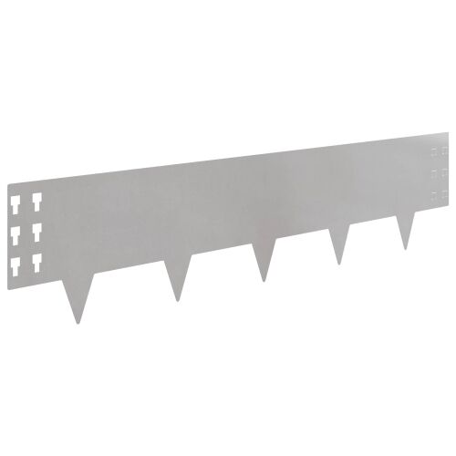 Ograda oko Travnjaka 30 kom. 100 x 25 cm Čelik Srebrna - Nehrđajući čelik 30 25 cm Cijena