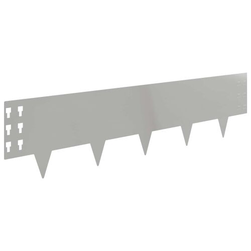 Ograda oko Travnjaka 30 kom. 100 x 25 cm Čelik Srebrna - Pocinčani čelik 30 25 cm Cijena