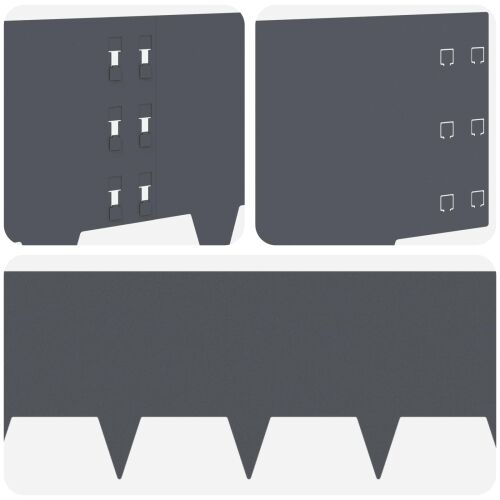 Ograda oko Travnjaka 20 kom. 100 x 30 cm Čelik Antracit - Antracit 20 30 cm Cijena