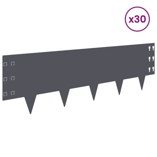 Ograda oko Travnjaka 30 kom. 100 x 30 cm Čelik Antracit - Antracit 30 30 cm Cijena