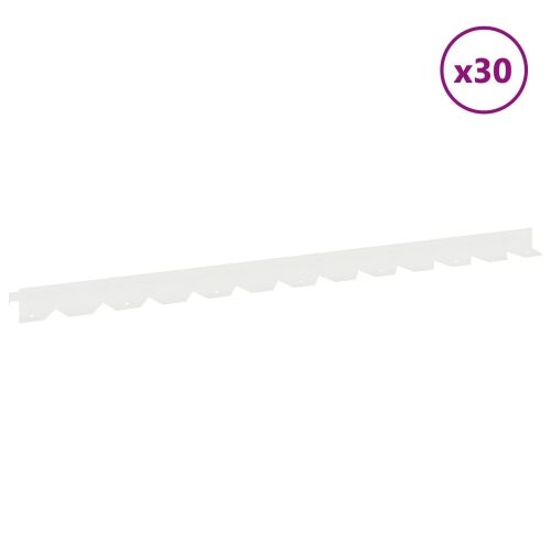Ograda oko Travnjaka 30 kom. 102 x 4 x 4 cm Čelik Bijela - Bijela 30 4 cm Cijena